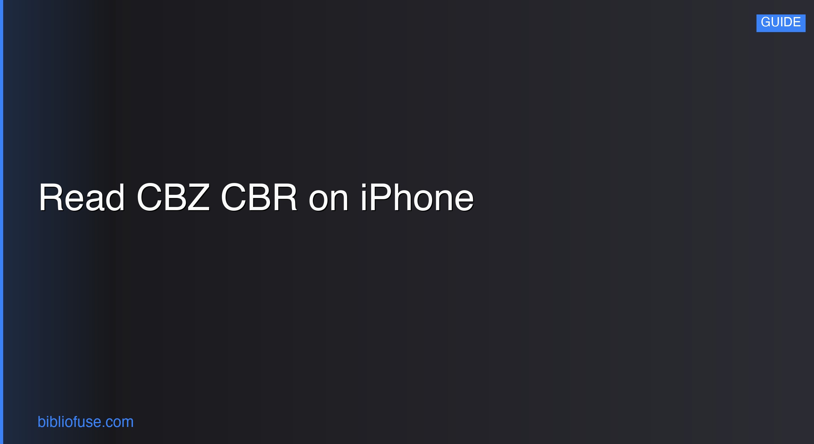 Cara Membaca Komik CBZ dan CBR di iPhone